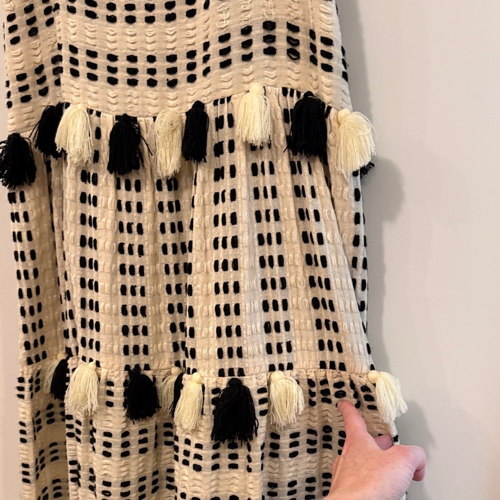Tessora Lola Tassel Midi Dress, Size Small - Picture 7 of 12